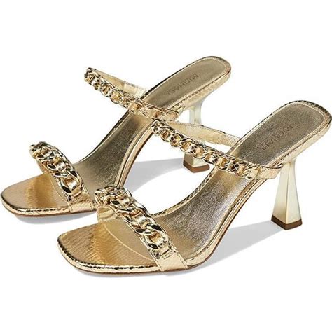 michael kors clara sandal gold|Clara Embellished Leather Sandal .